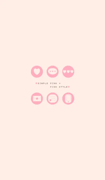 [LINE着せ替え] SIMPLE PINK + PINK STYLEの画像1