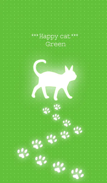 [LINE着せ替え] ***Happy cat*** Greenの画像1