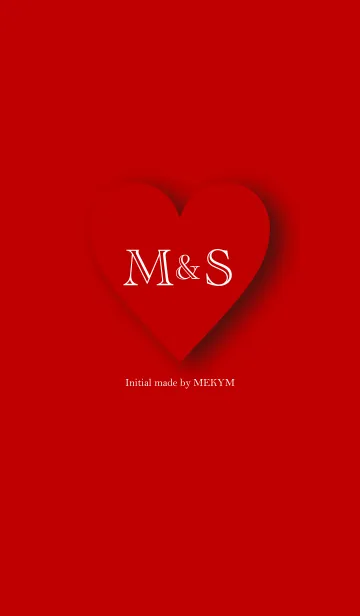 [LINE着せ替え] Heart Initial -M＆S-の画像1