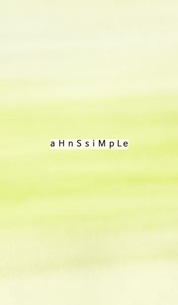 [LINE着せ替え] ahns simple_076_yellow greenの画像1