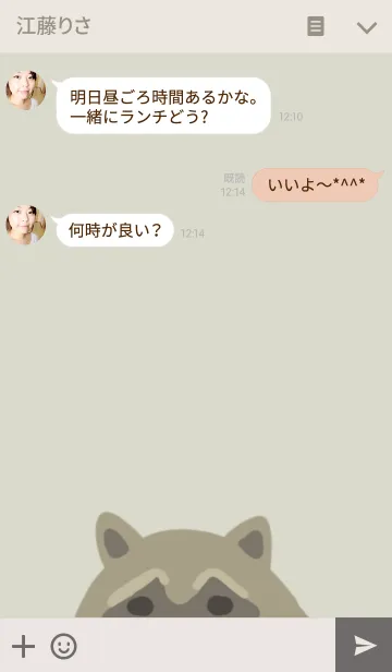 [LINE着せ替え] アライグマの画像3