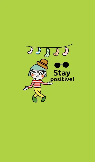 [LINE着せ替え] Ella, Stay positive.の画像1