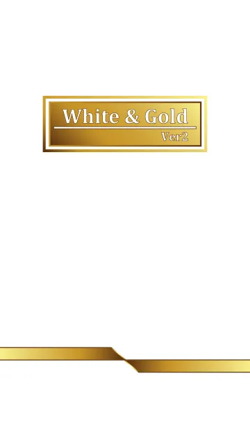 [LINE着せ替え] White ＆ Gold IIの画像1