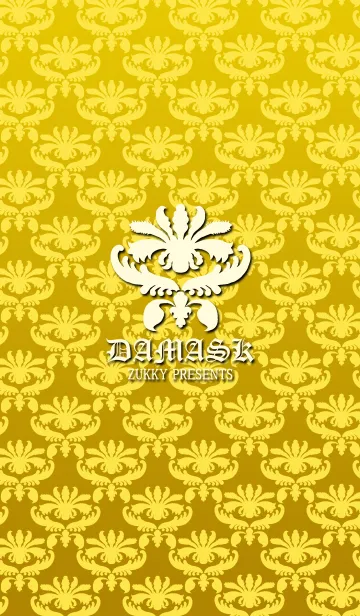 [LINE着せ替え] DAMASK goldの画像1