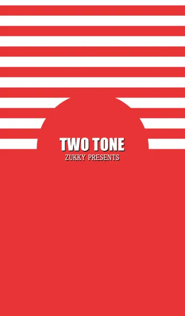 [LINE着せ替え] TWO TONE REDの画像1