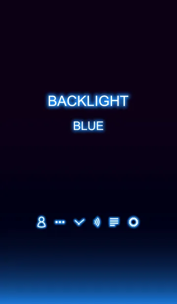 [LINE着せ替え] Backlight Blueの画像1