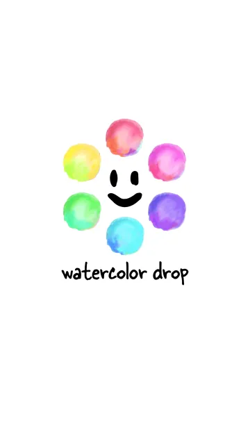 [LINE着せ替え] watercolor dropの画像1