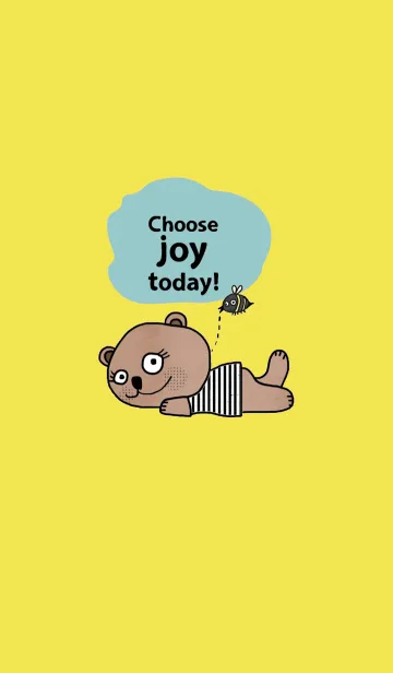 [LINE着せ替え] Little Bear, choose joy today.の画像1