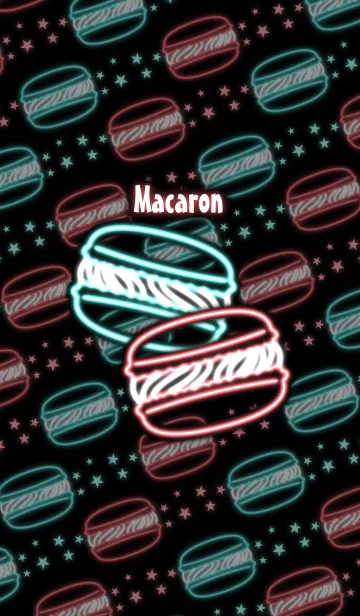 [LINE着せ替え] Macaron -Neon style-の画像1