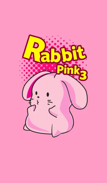 [LINE着せ替え] Rabbit Pink 3の画像1