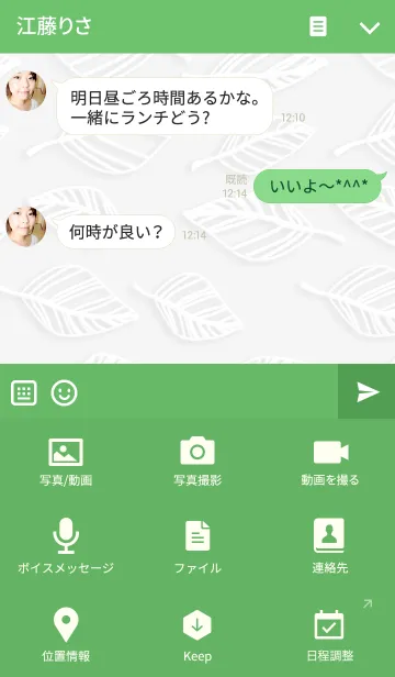 [LINE着せ替え] Kさんの葉の画像4