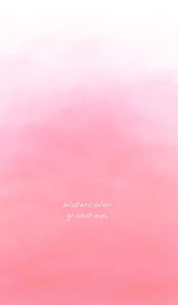 [LINE着せ替え] Watercolor gradation / pinkの画像1