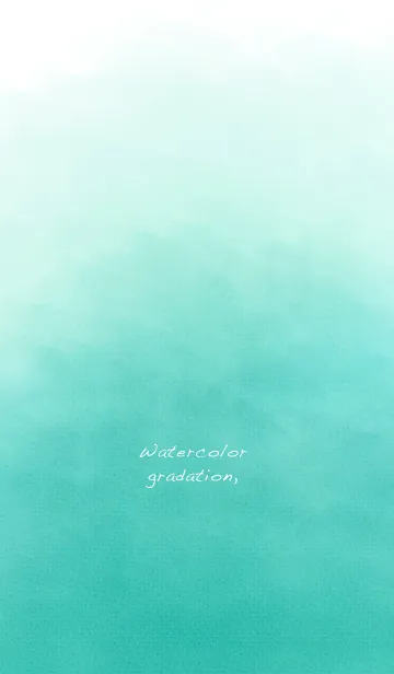 [LINE着せ替え] Watercolor gradation / greenの画像1