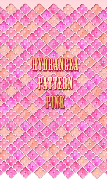 [LINE着せ替え] HYDRANGEA PATTERN 桜色紫陽花の画像1