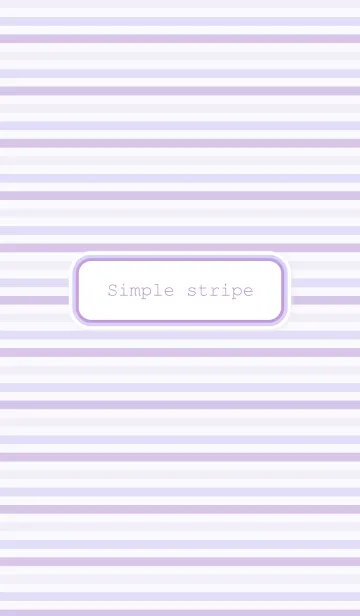 [LINE着せ替え] Simple Stripe " Light purple "の画像1