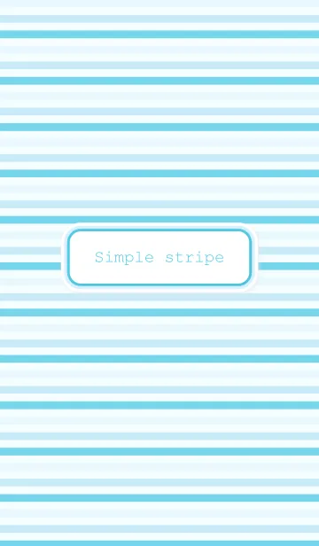 [LINE着せ替え] Simple Stripe " Light blue "の画像1