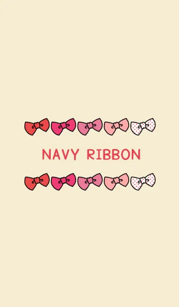 [LINE着せ替え] BEIGE ＆ GIRLY RIBBON.の画像1