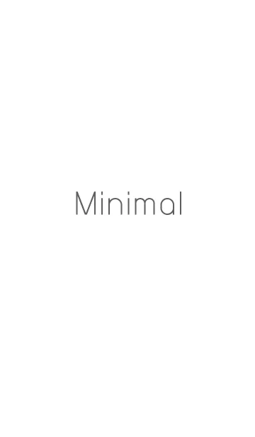 [LINE着せ替え] Minimal themeの画像1