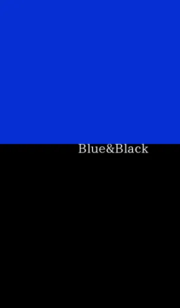 [LINE着せ替え] Blue＆Blackの画像1