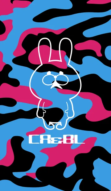 [LINE着せ替え] Camo＆Blue Rabbit Theme.の画像1