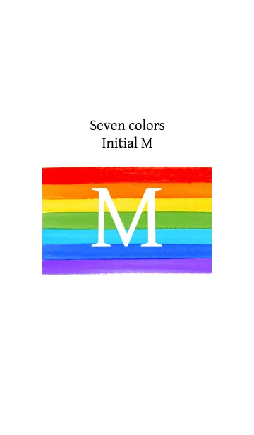 [LINE着せ替え] Seven colors Initial M.の画像1