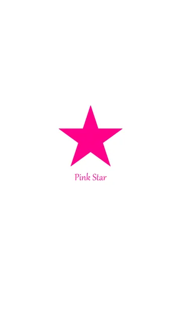 [LINE着せ替え] Pink star ＆ white.の画像1