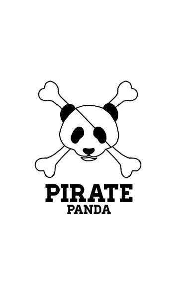 [LINE着せ替え] PIRATE PANDA White Ver.の画像1