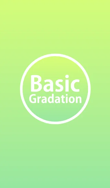 [LINE着せ替え] Basic Gradation Yellow Greenの画像1