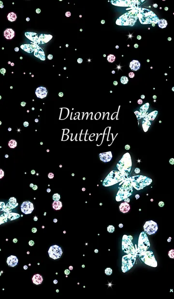 [LINE着せ替え] Diamond butterflyの画像1