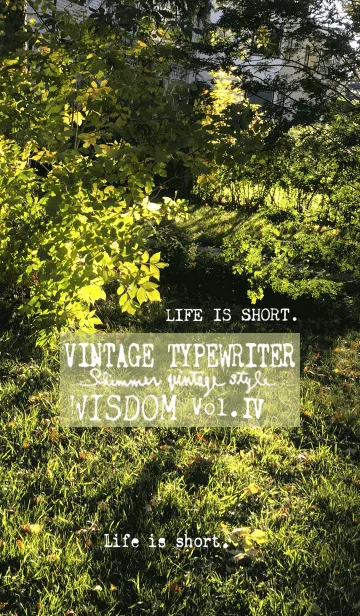 [LINE着せ替え] VINTAGE TYPEWRITER WISDOM Vol.IVの画像1