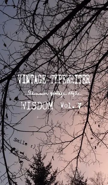 [LINE着せ替え] VINTAGE TYPEWRITER WISDOM Vol.Vの画像1