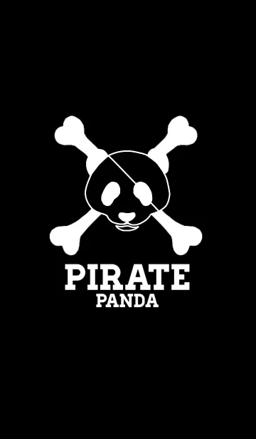 [LINE着せ替え] PIRATE PANDA Black Ver.の画像1