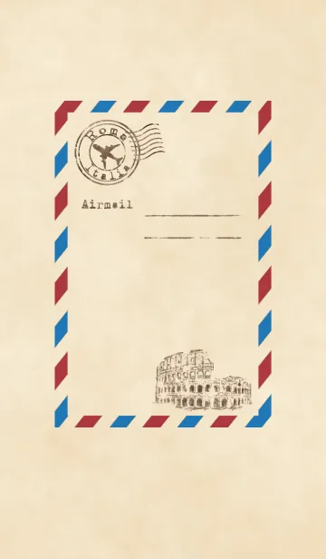 [LINE着せ替え] Airmail Roma Italia Ver.の画像1