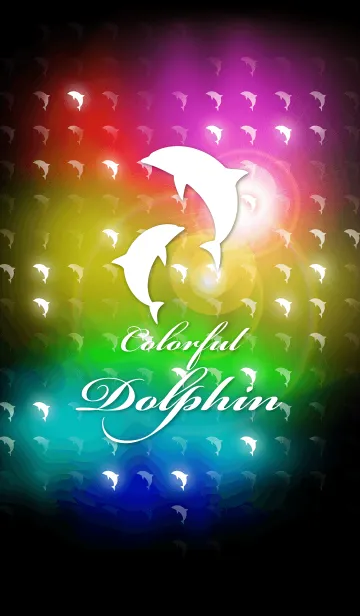 [LINE着せ替え] Colorful Dolphinの画像1