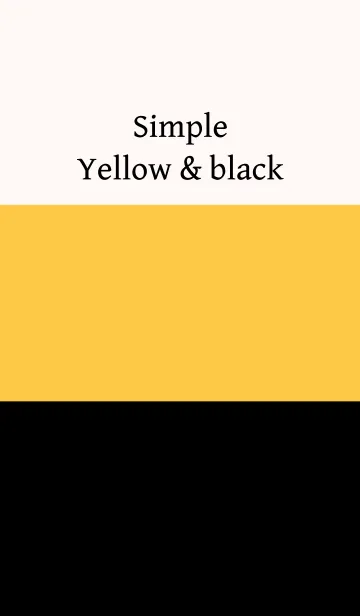 [LINE着せ替え] Simple yellow ＆ black.の画像1