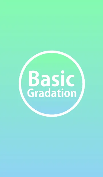 [LINE着せ替え] Basic Gradation Mintの画像1