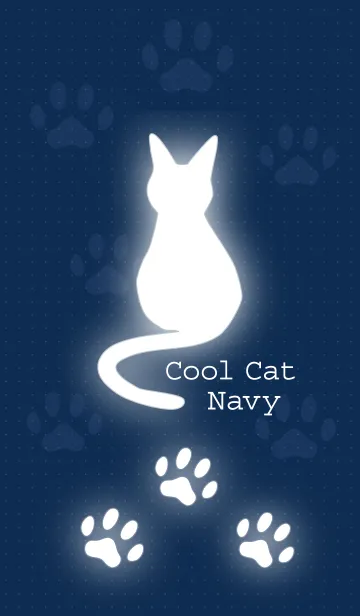 [LINE着せ替え] Cool cat navyの画像1