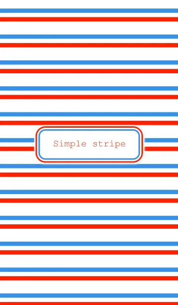 [LINE着せ替え] Simple stripe " tricolore blue "の画像1