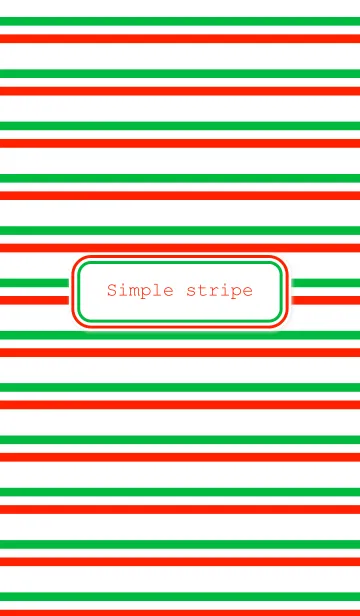 [LINE着せ替え] Simple stripe " tricolore green "の画像1