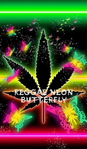 [LINE着せ替え] REGGAE NEON BUTTERFLYの画像1