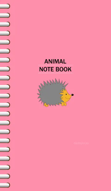 [LINE着せ替え] Animal notebook =harinezumi=の画像1