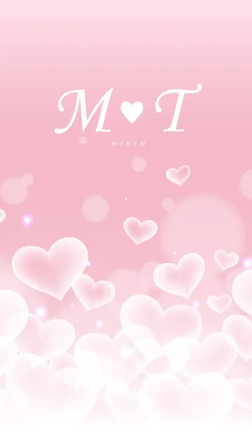 [LINE着せ替え] Initial -M＆T- Heart cloudの画像1