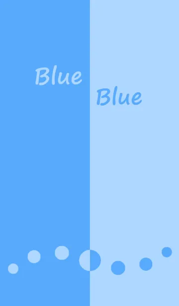 [LINE着せ替え] Simple Blue Blueの画像1