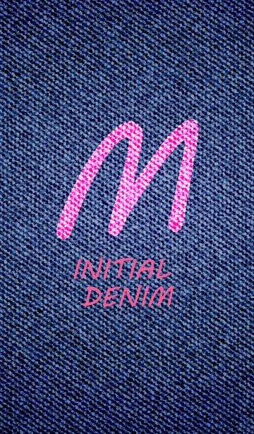 [LINE着せ替え] Denim Initial M.の画像1