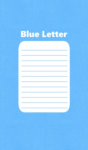 [LINE着せ替え] Blue letterの画像1