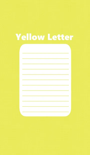 [LINE着せ替え] Yellow letterの画像1