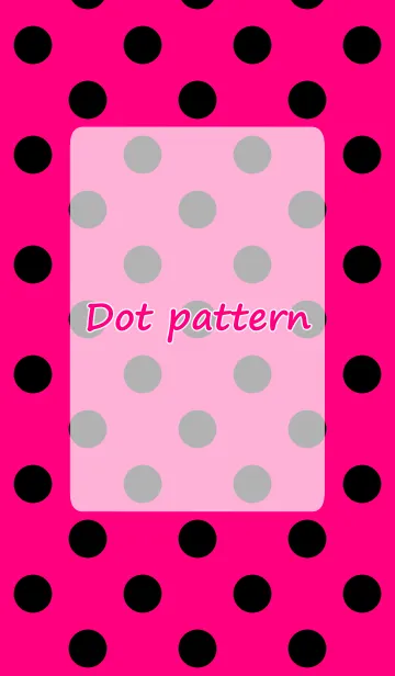 [LINE着せ替え] Dot pattern pink and blackの画像1