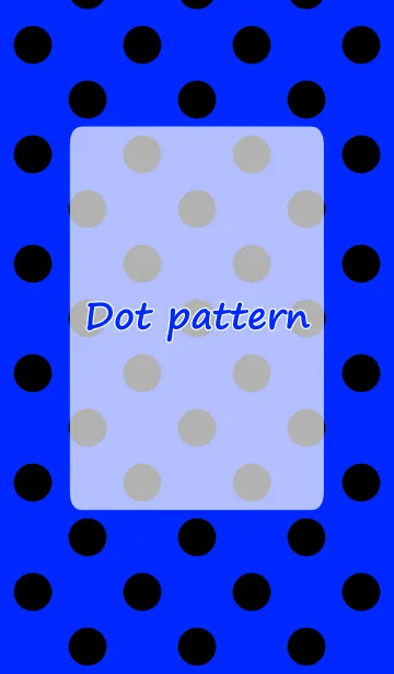 [LINE着せ替え] Dot Pattern Blue and Blackの画像1