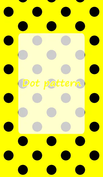 [LINE着せ替え] Dot pattern Yellow and blackの画像1