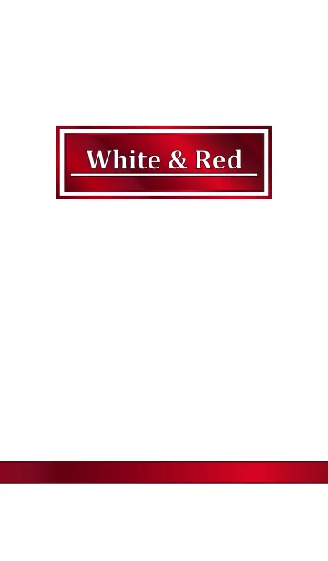 [LINE着せ替え] White ＆ Redの画像1